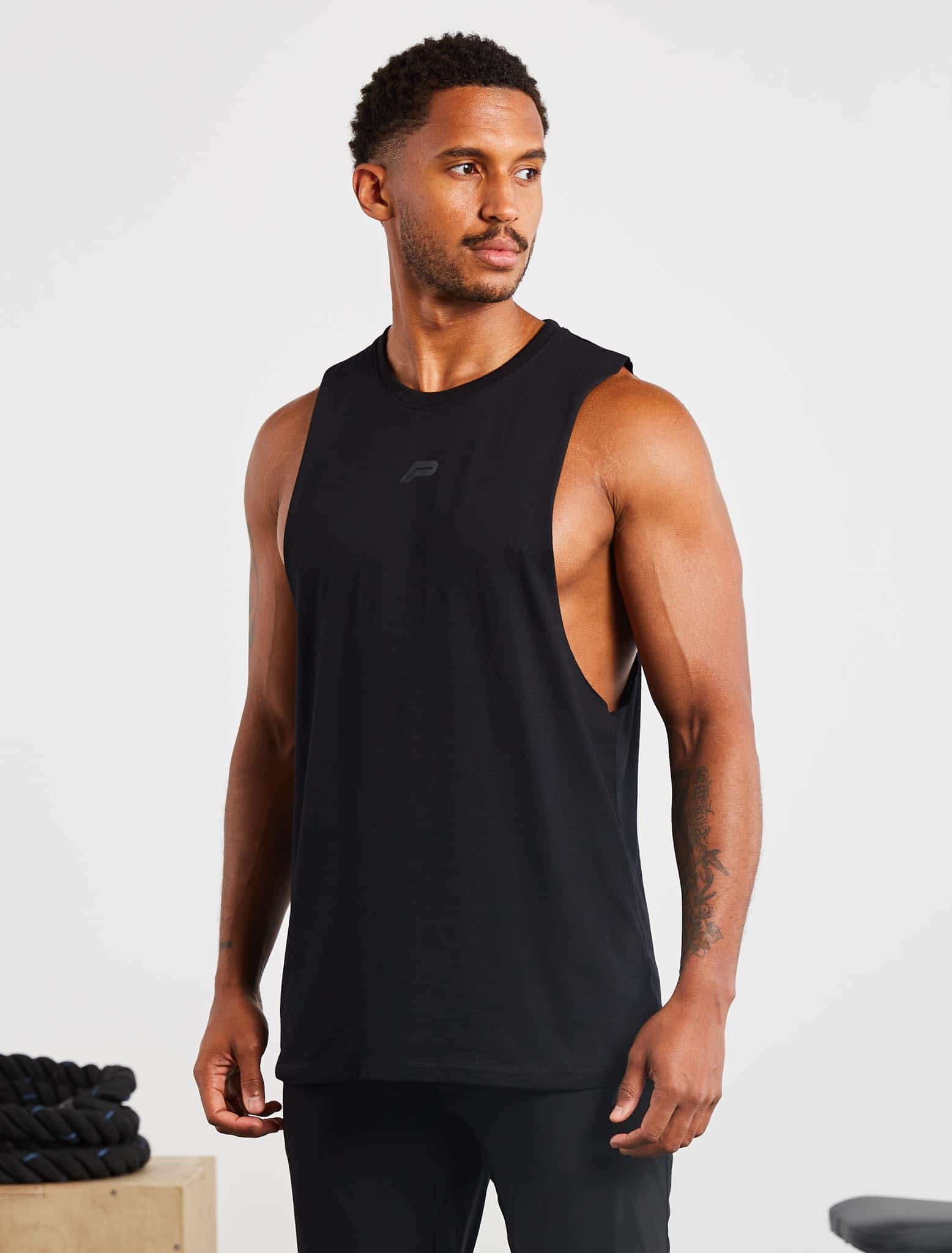 Icon Drop Arm Tank / Black Pursue Fitness 1