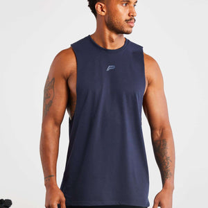 Icon Drop Arm Tank / Navy Pursue Fitness 1