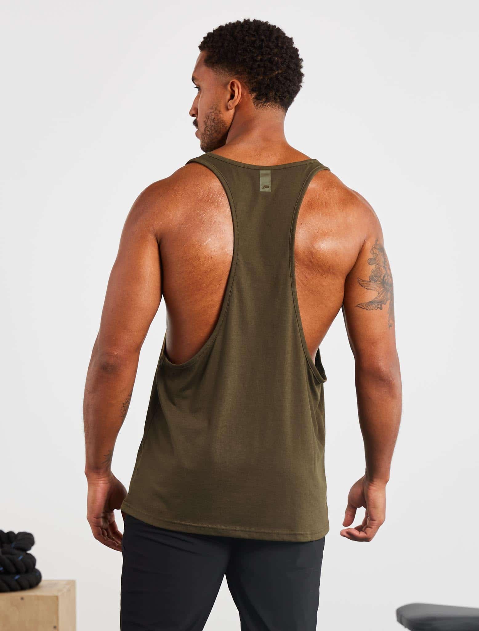 Icon Stringer Vest / Olive Pursue Fitness 2