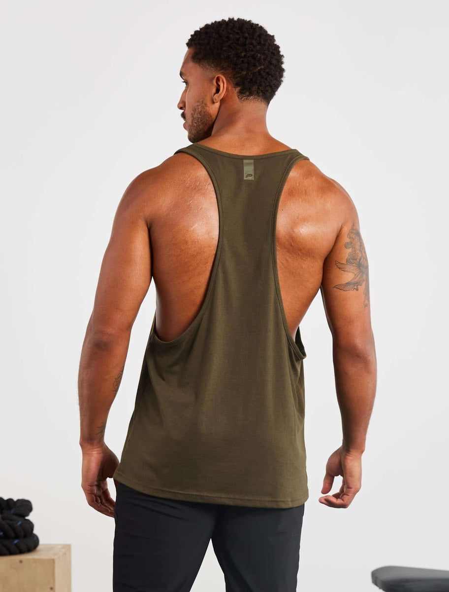 Icon Stringer Vest | Olive | Pursue Fitness