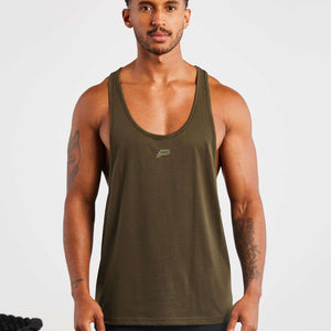 Icon Stringer Vest / Olive Pursue Fitness 1