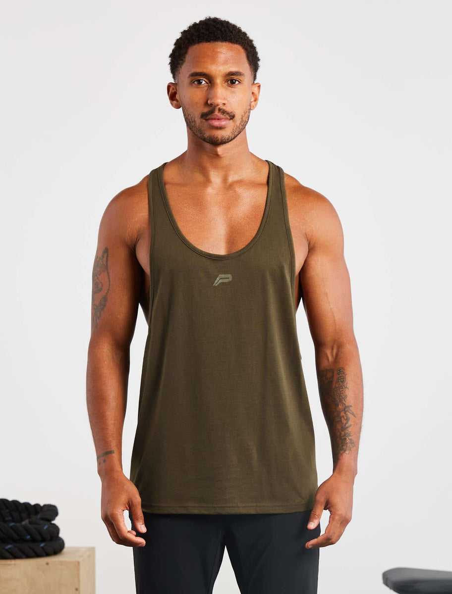 Icon Stringer Vest | Olive | Pursue Fitness
