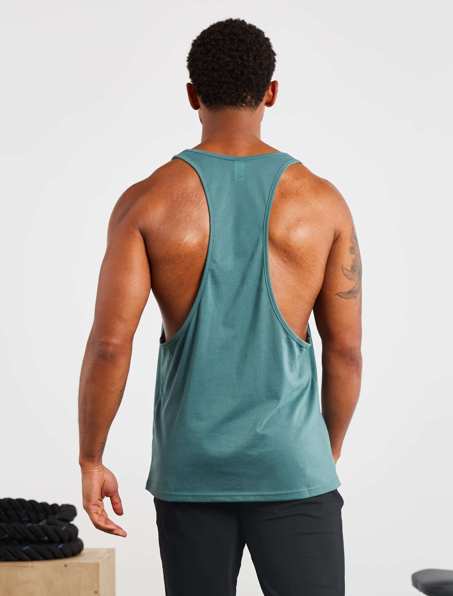 Icon Stringer Vest / Teal Pursue Fitness 2