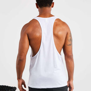 Icon Stringer Vest / White Pursue Fitness 2