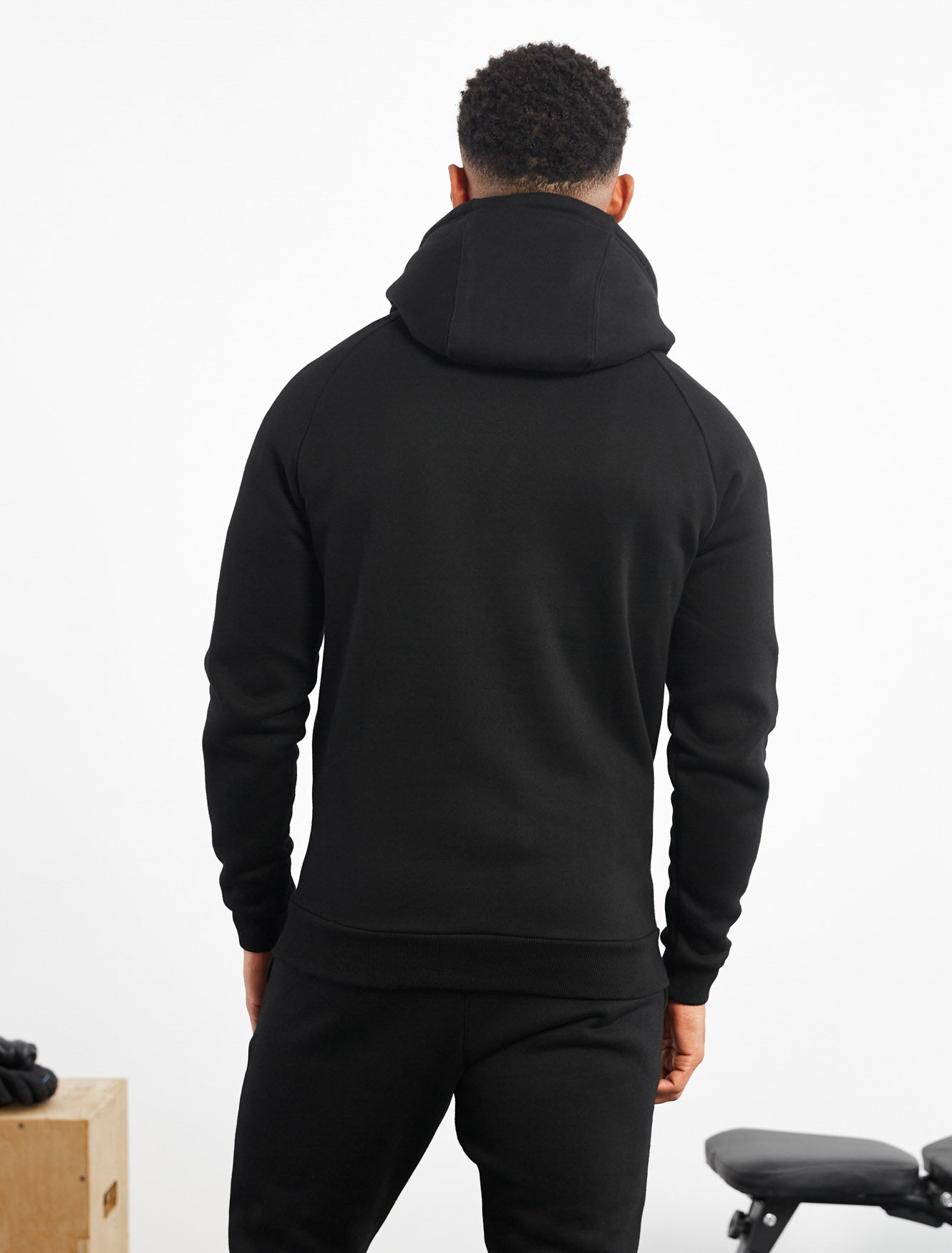 Icon Tapered Hoodie / Black Pursue Fitness 2