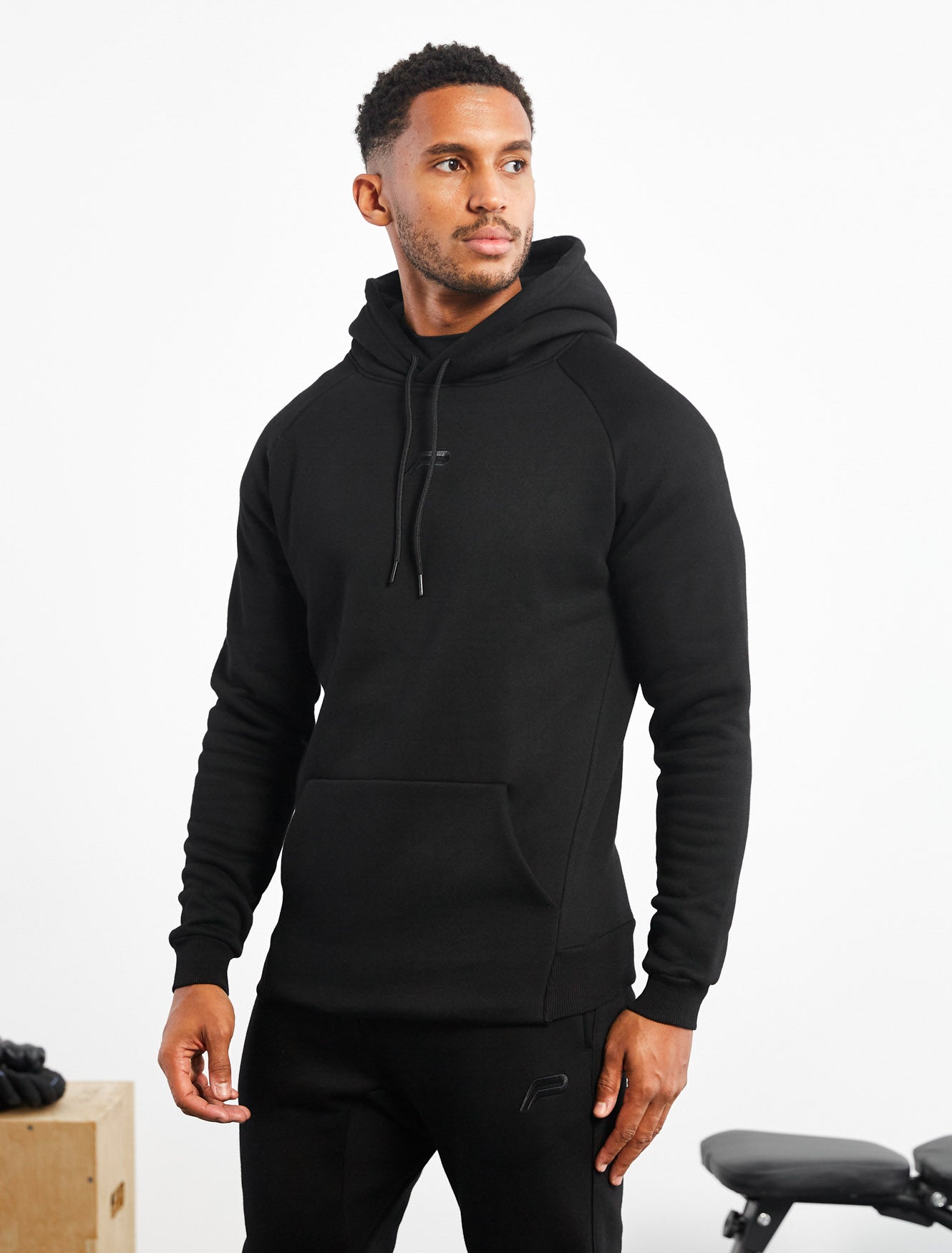 Icon Tapered Hoodie / Black Pursue Fitness 4