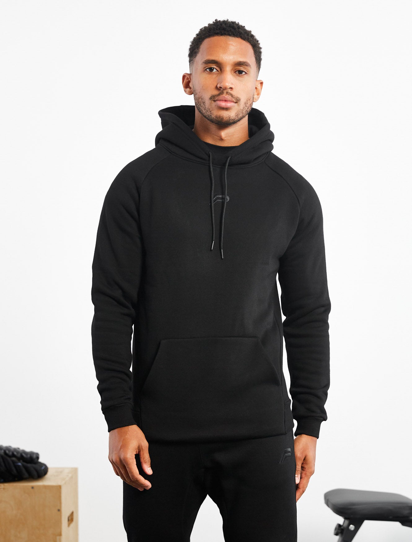Icon Tapered Hoodie | Black | Pursue Fitness