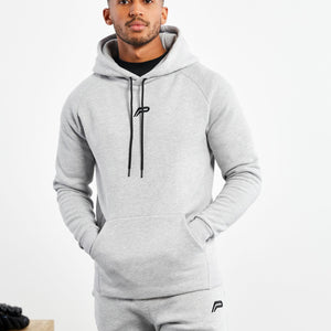 Icon Tapered Hoodie / Heather Grey Pursue Fitness 1