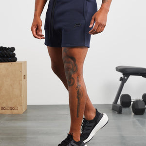 Icon Tapered Shorts / Dark Navy Pursue Fitness 2