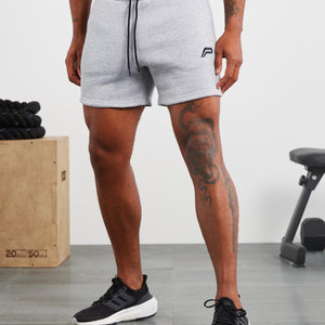 Icon Tapered Shorts / Heather Grey Pursue Fitness 1