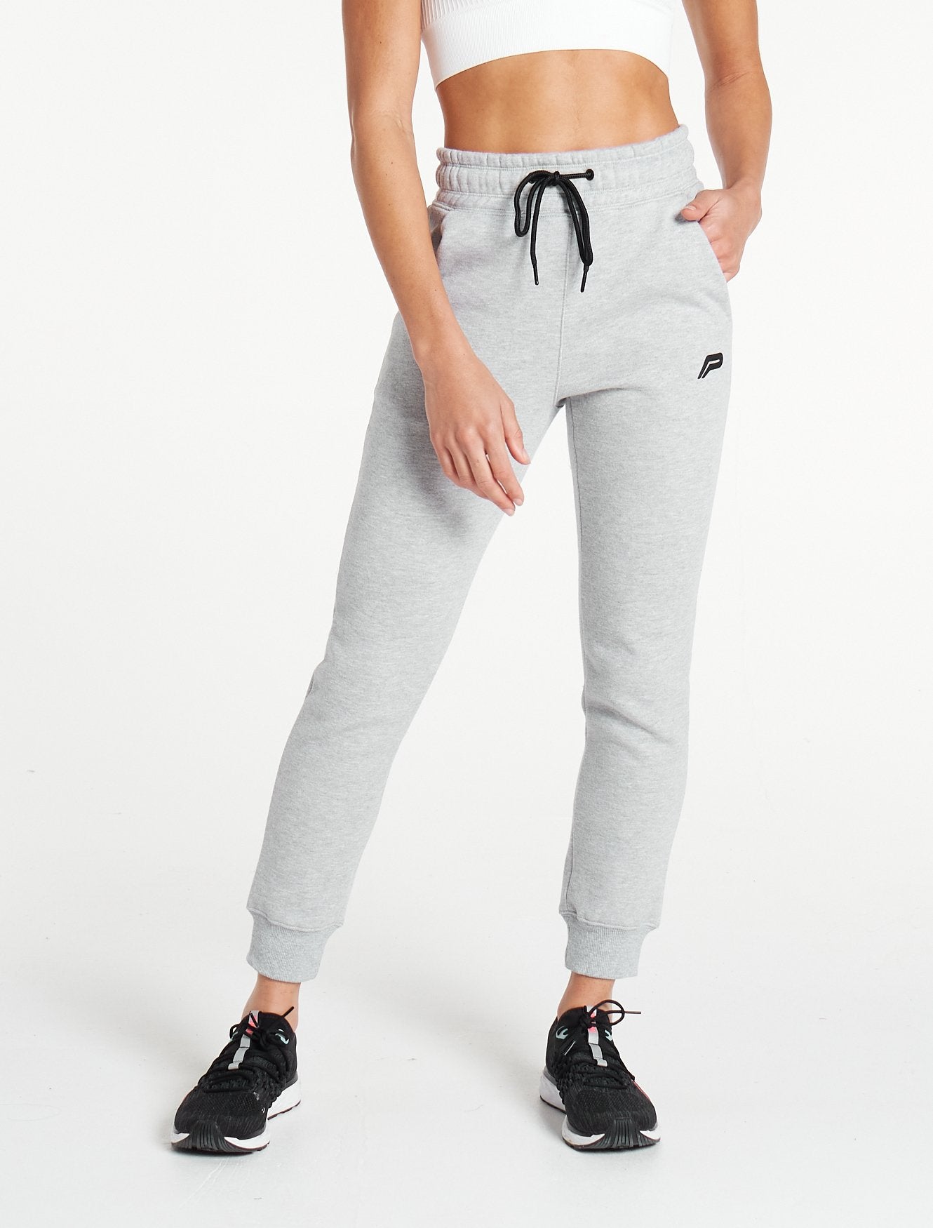 Iconic Fleece Joggers / Heather Grey Pursue Fitness 1