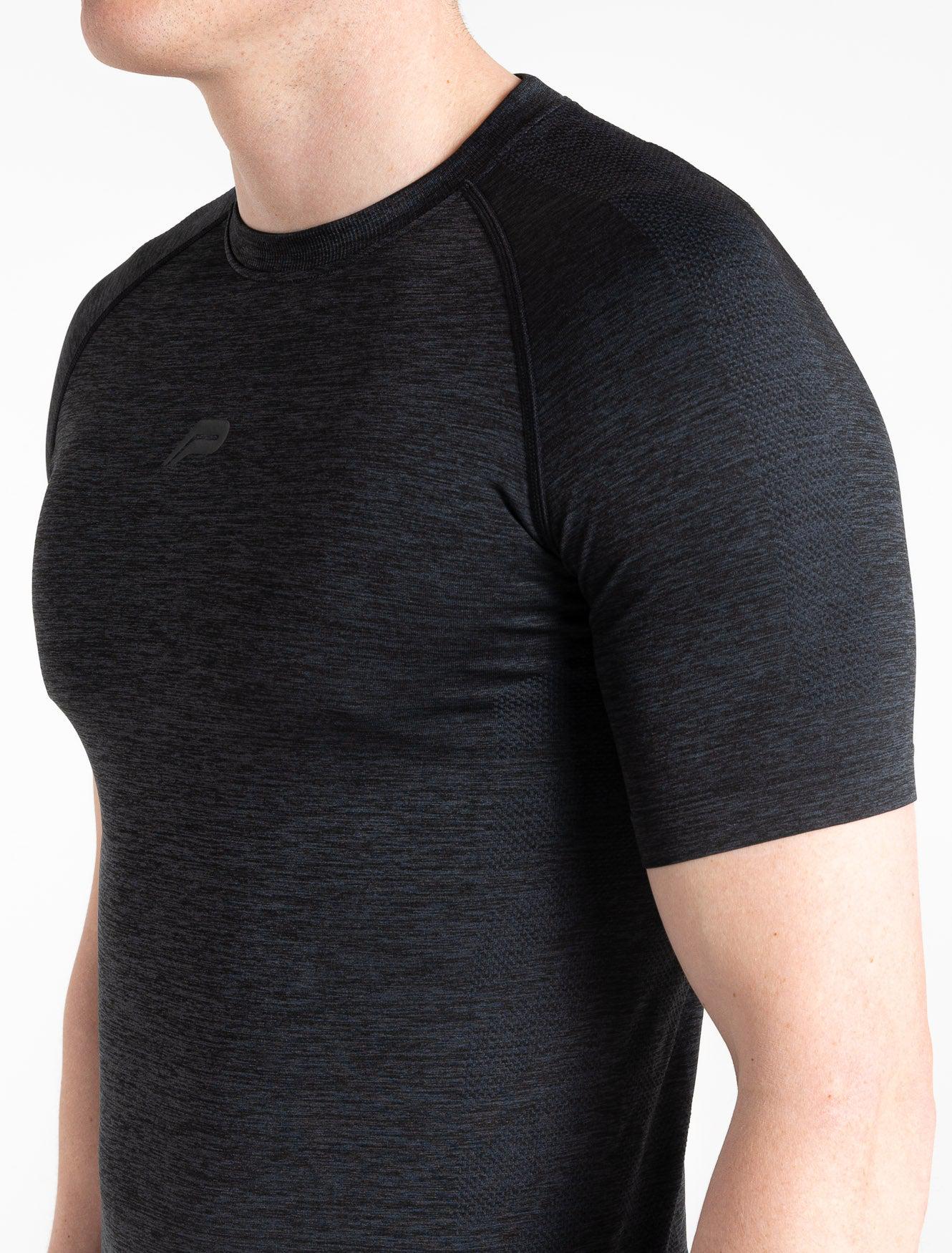 Intensity Seamless T-shirt / Black Marl Pursue Fitness 3