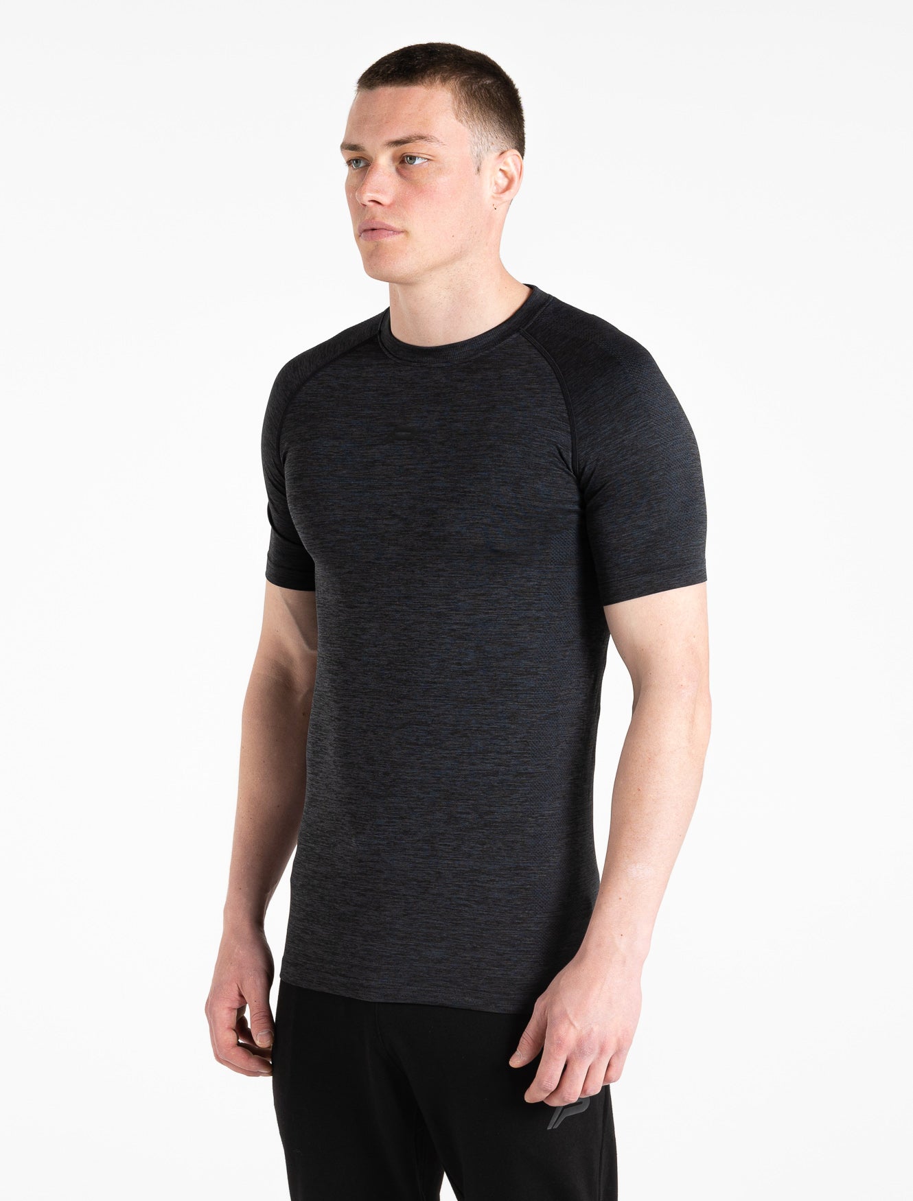 Intensity Seamless T-shirt / Black Marl Pursue Fitness 5