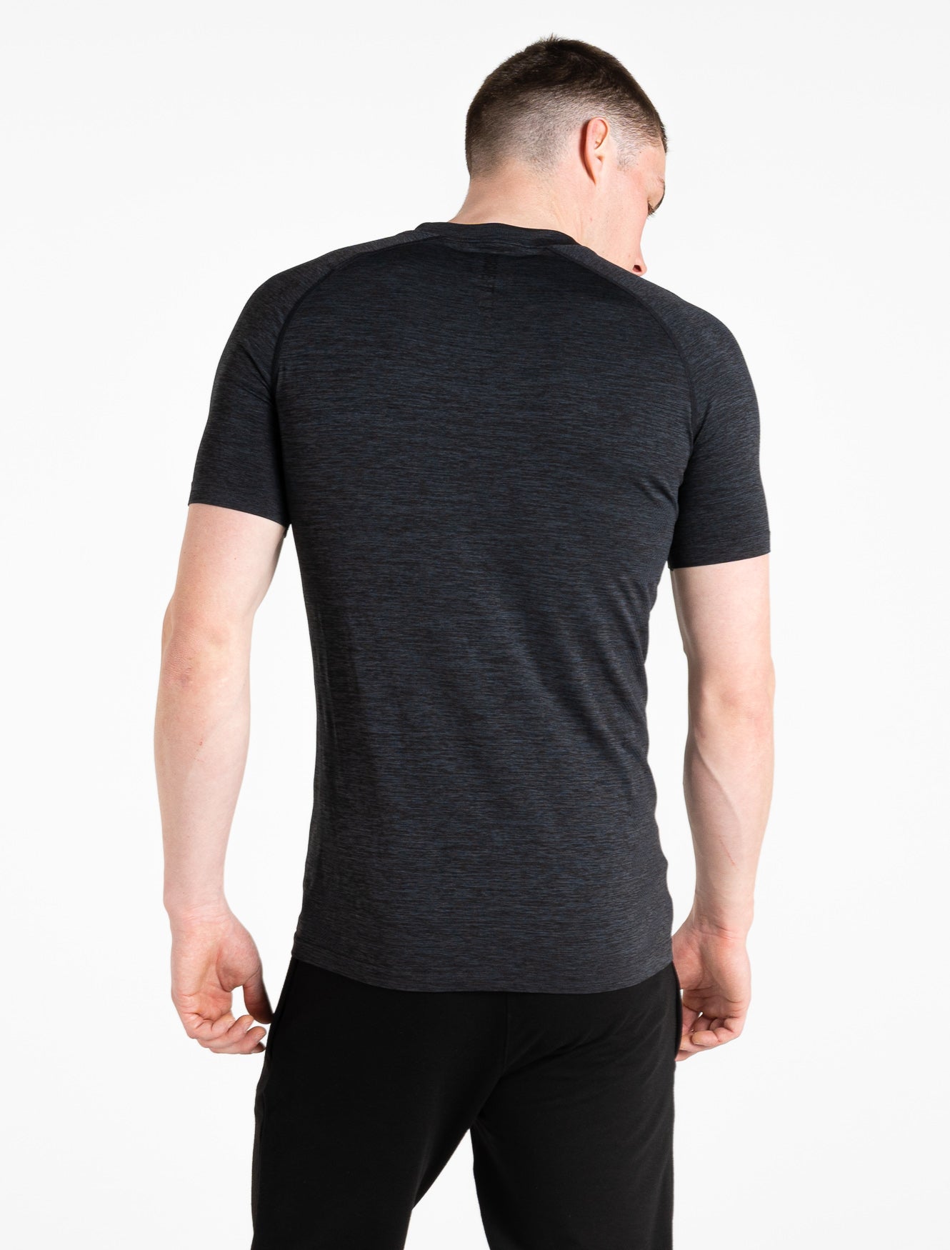 Intensity Seamless T-shirt / Black Marl Pursue Fitness 6