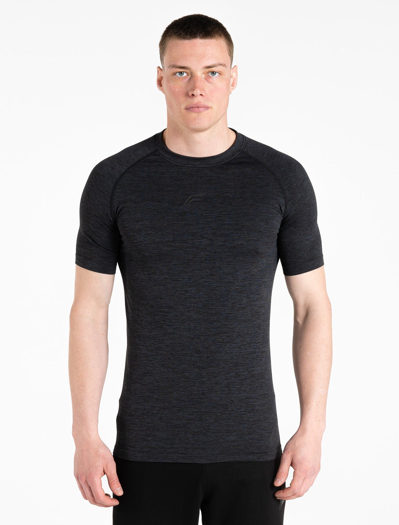 Intensity Seamless T-shirt / Black Marl Pursue Fitness 1