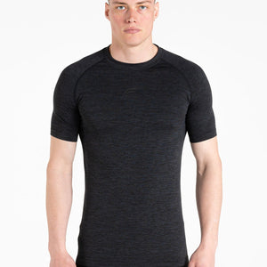 Intensity Seamless T-shirt / Black Marl Pursue Fitness 1