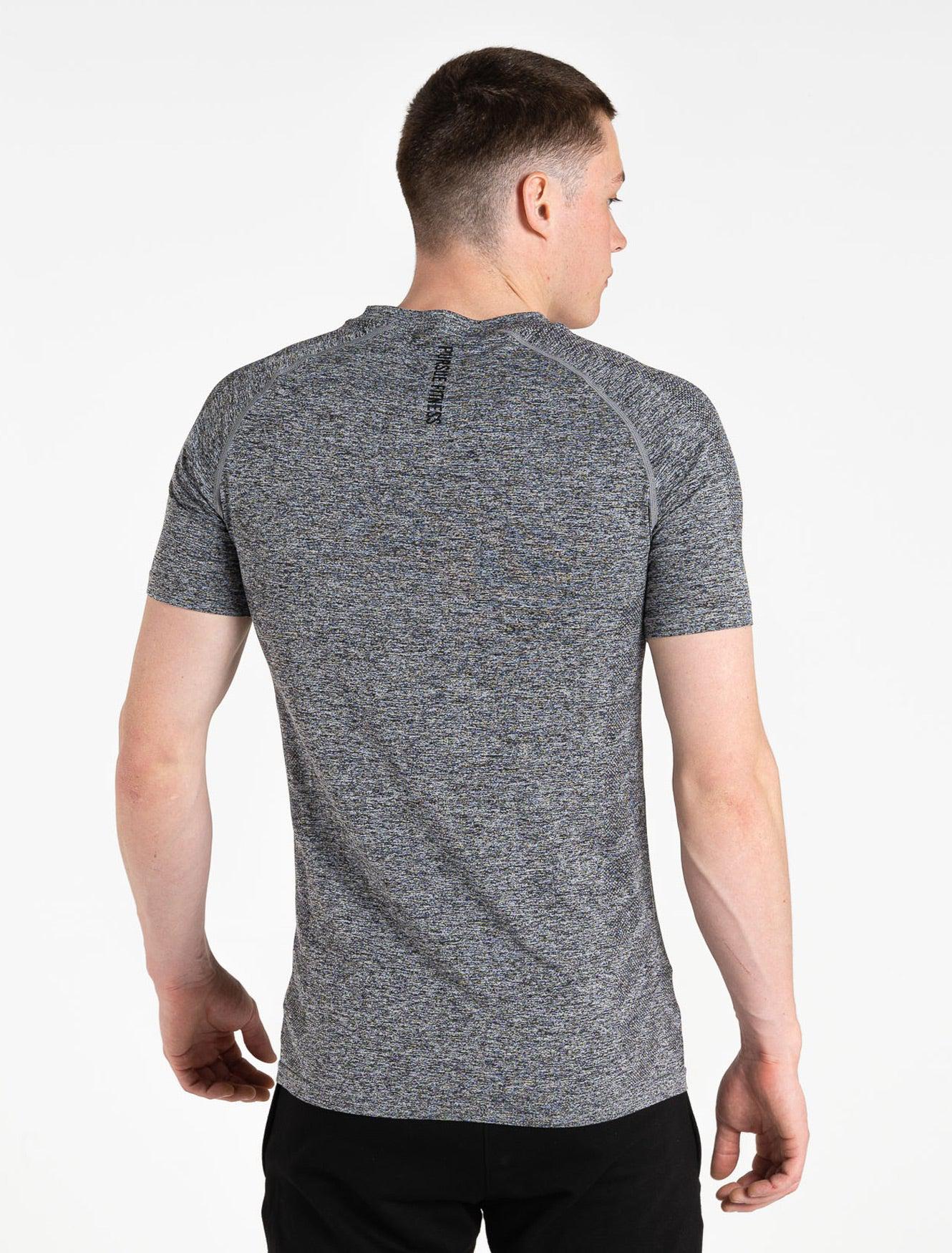 Intensity Seamless T-Shirt, Charcoal Marl