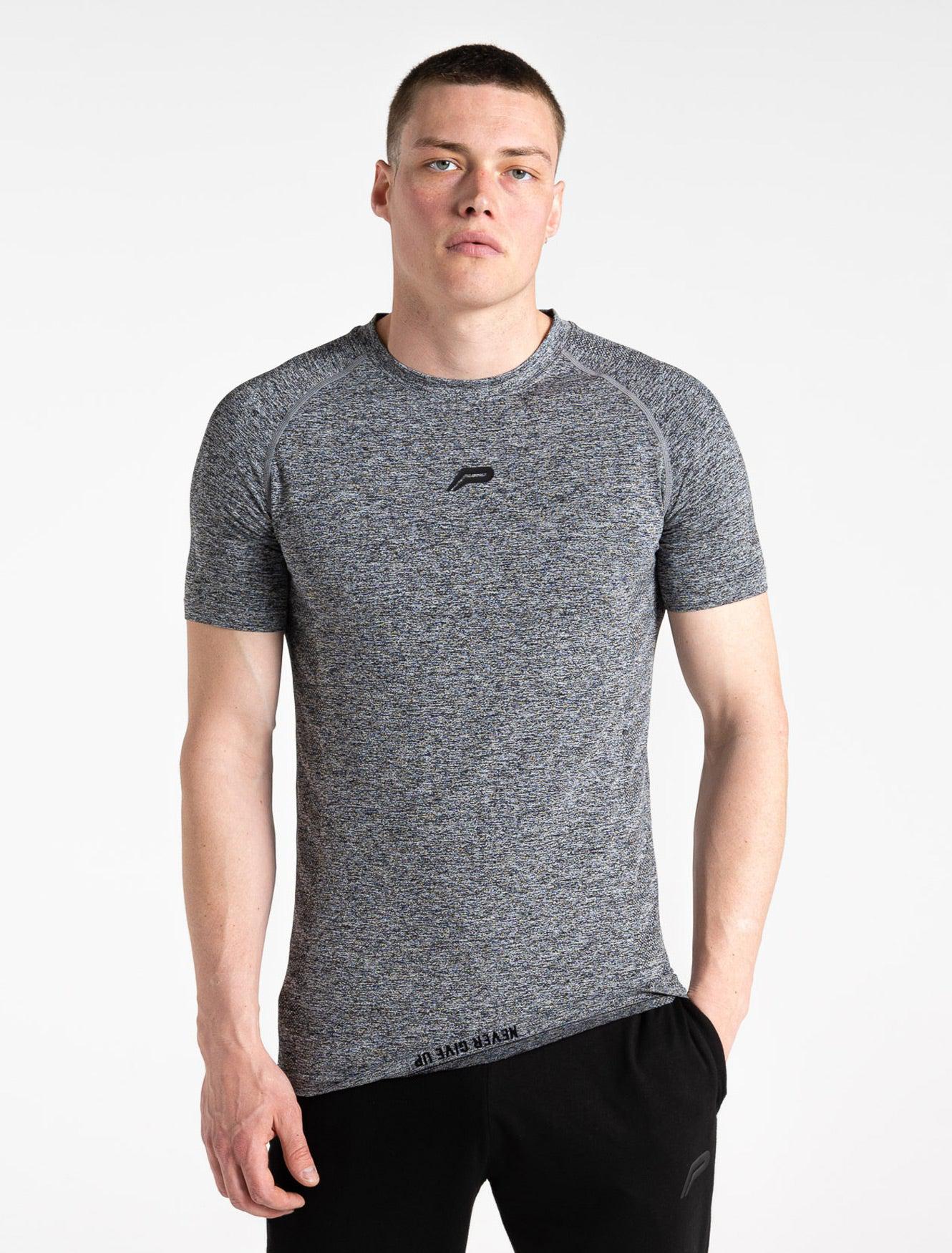 Intensity Seamless T-shirt / Charcoal Marl Pursue Fitness 1