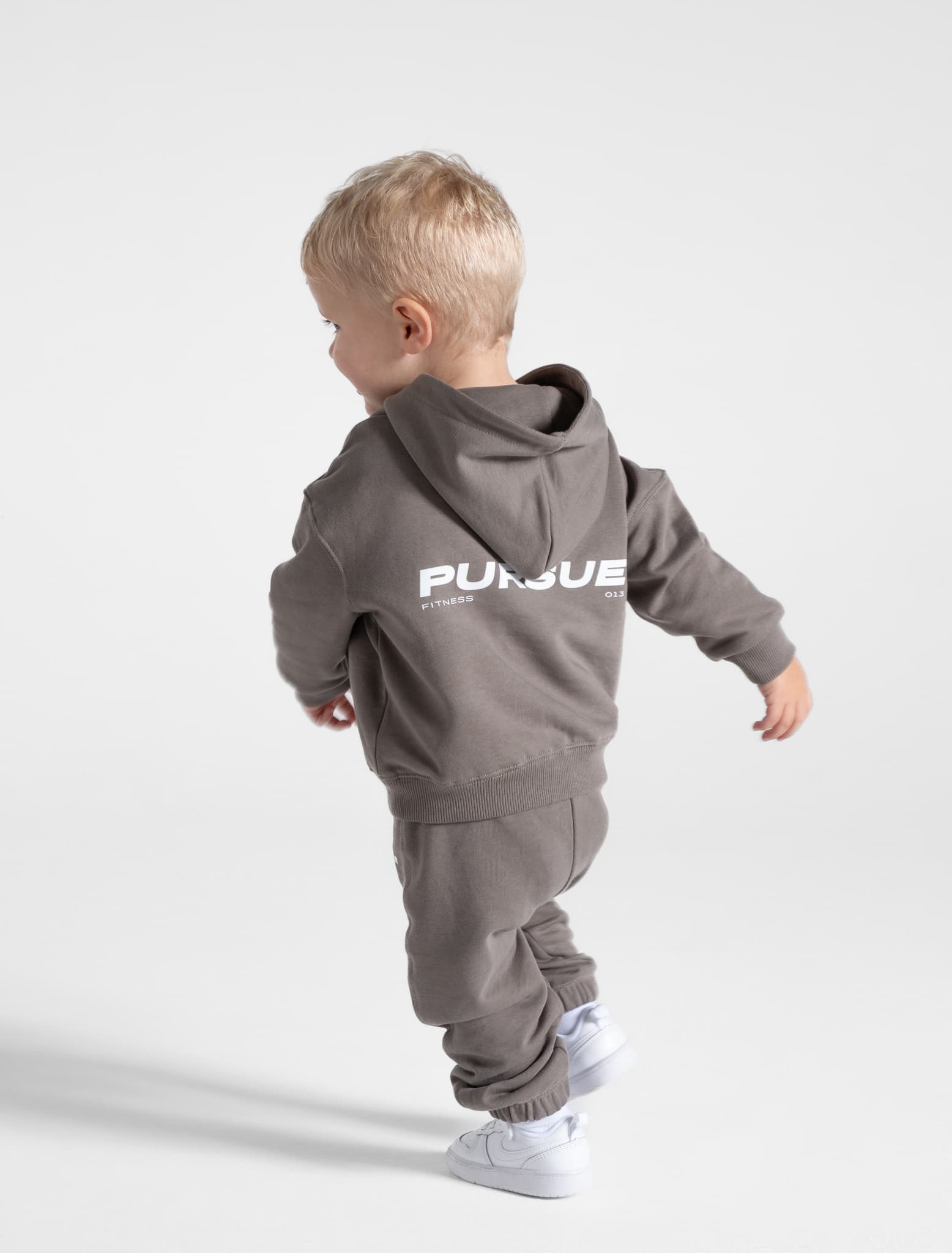 Kids Hoodie / Mushroom Grey Pursue Fitness 2