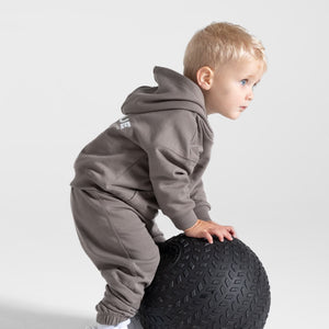 Kids Hoodie / Mushroom Grey Pursue Fitness 2