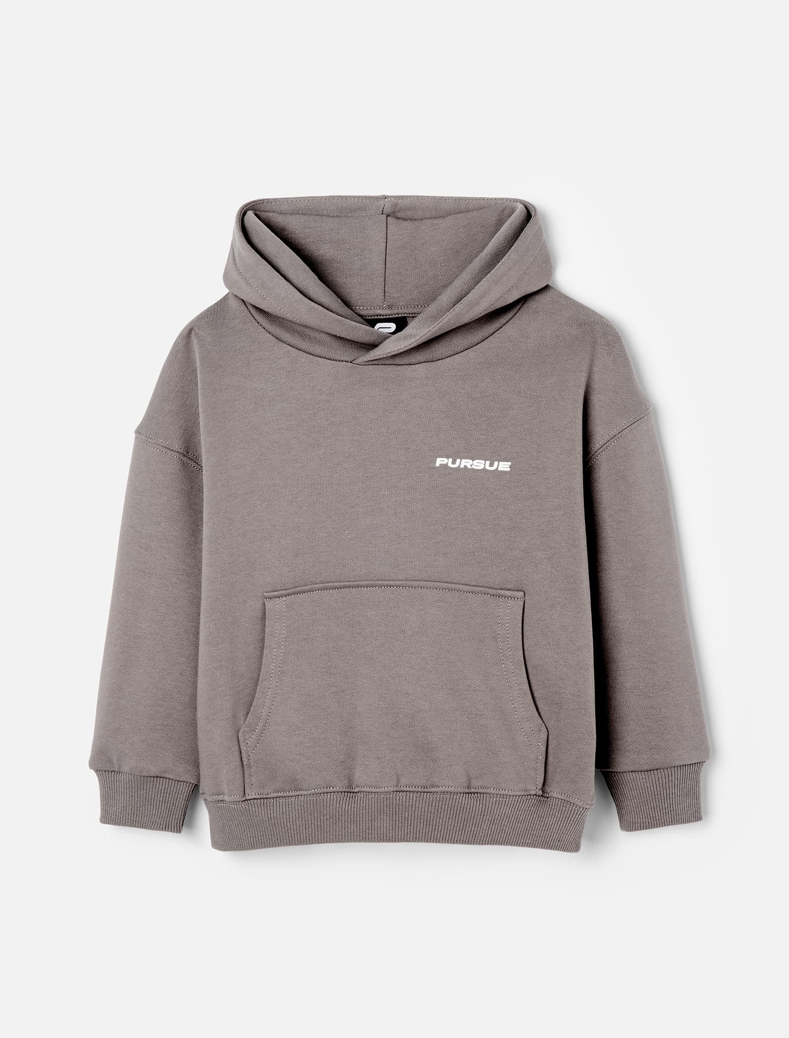 Kids Hoodie / Mushroom Grey Pursue Fitness 1