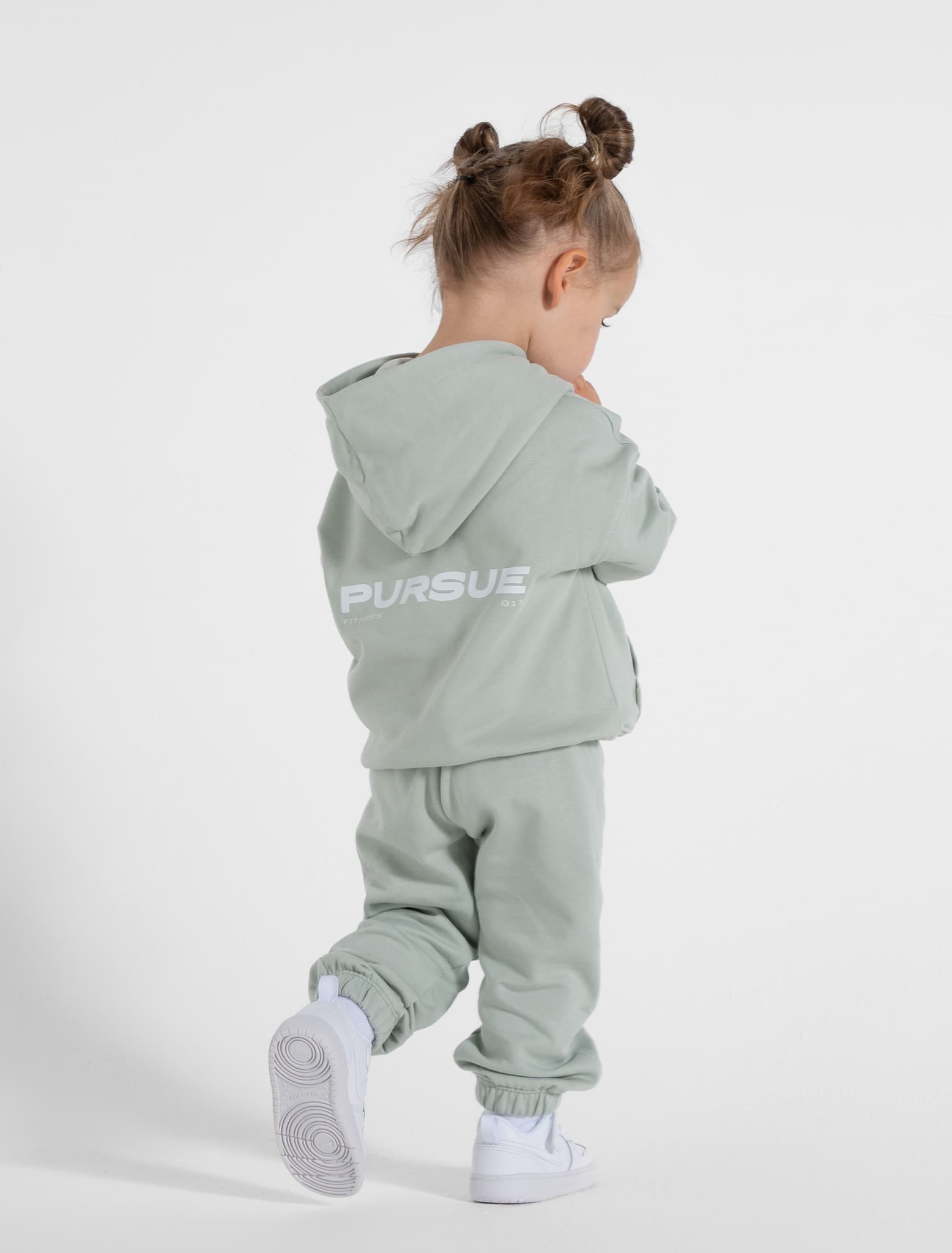 Kids Hoodie / Sage Green Pursue Fitness 2