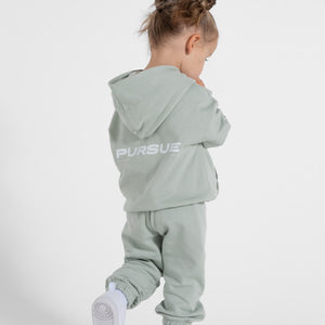 Kids Hoodie / Sage Green Pursue Fitness 2