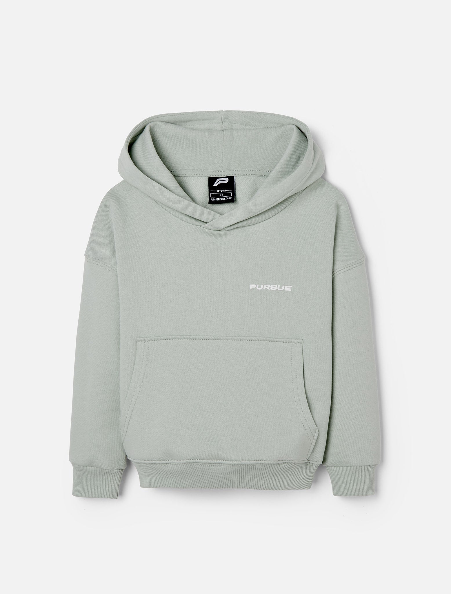 Kids Hoodie / Sage Green Pursue Fitness 1