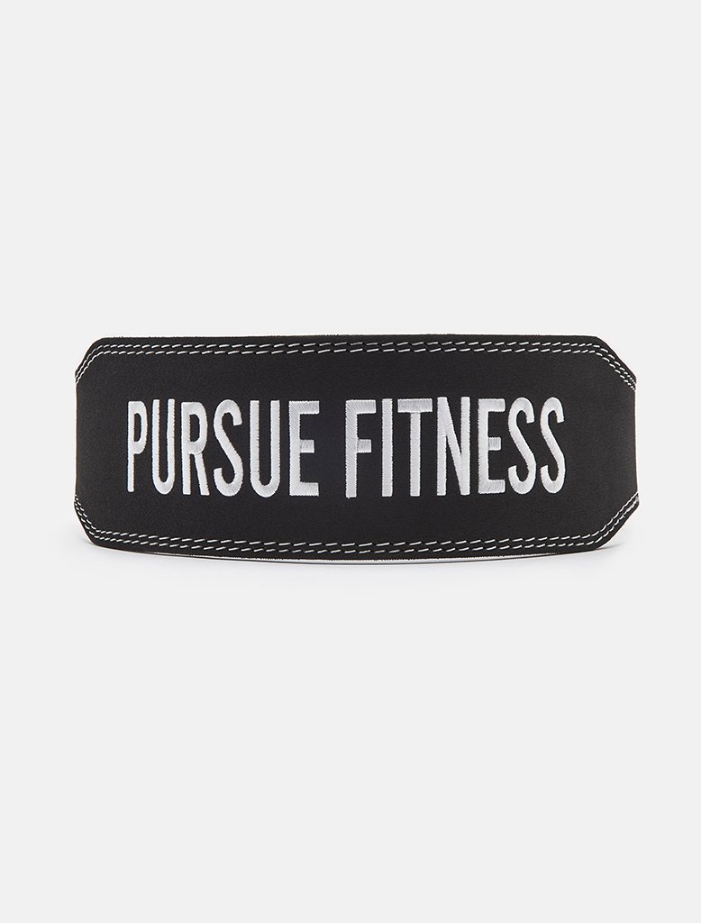 Lifting Belt / Black.White Pursue Fitness 1