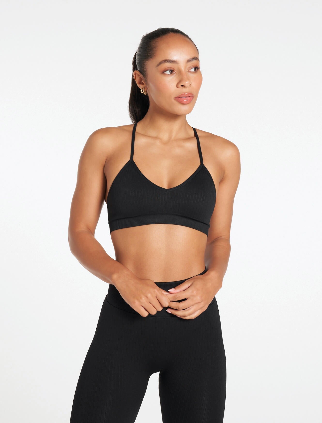Lounge Seamless Sports Bra Black Pursue Fitness
