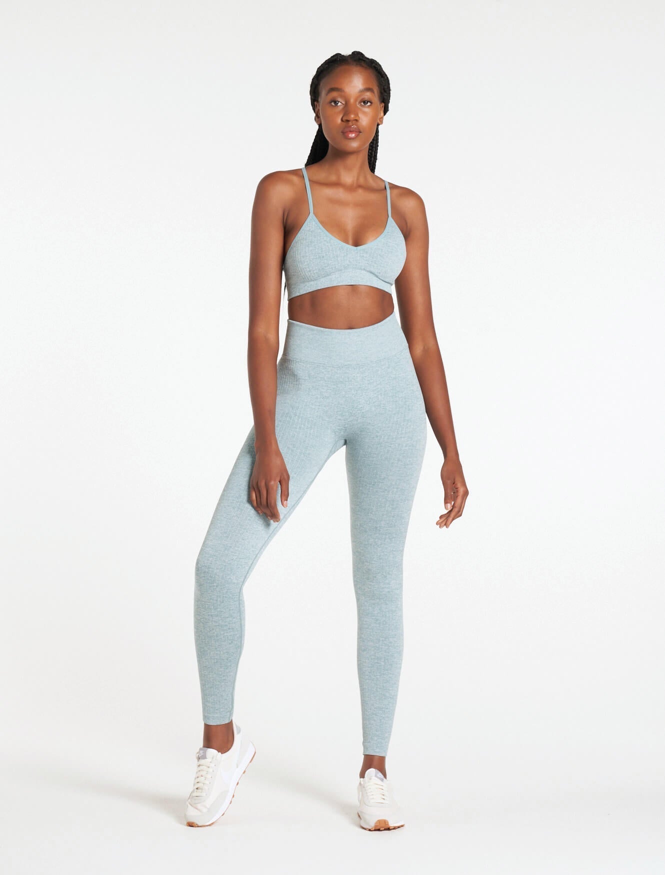 Lounge Seamless Sports Bra, Sky Blue