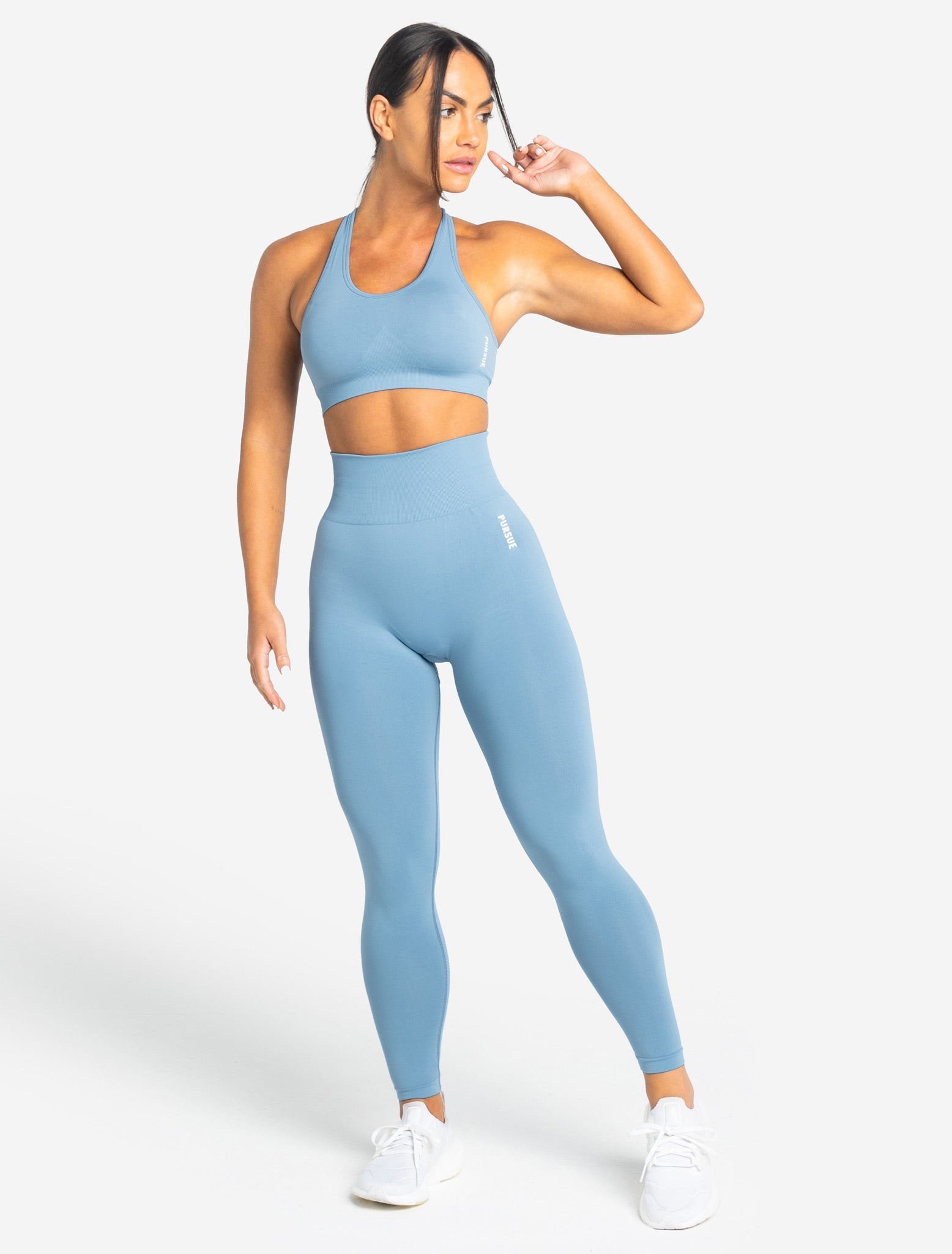 ACTIVE SEAMLESS LEGGINGS - BRIGHT BLUE