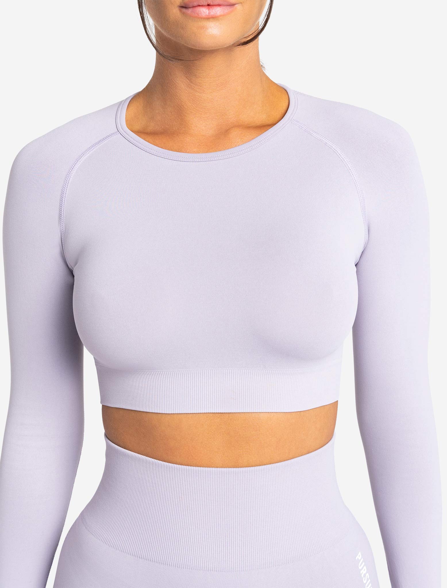 Move Seamless Long Sleeve Crop Top / Lilac Pursue Fitness 3