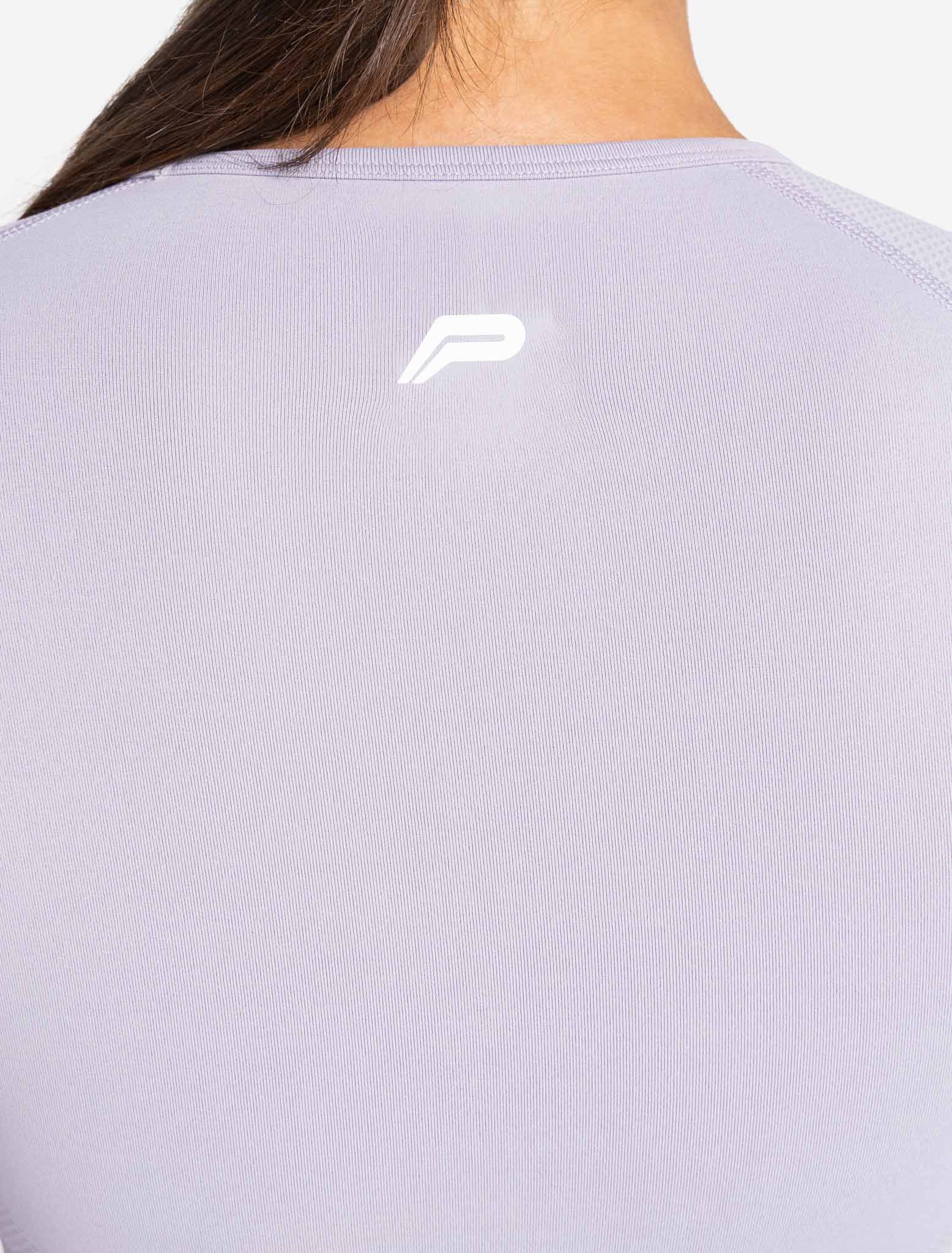 Move Seamless Long Sleeve Crop Top / Lilac Pursue Fitness 5