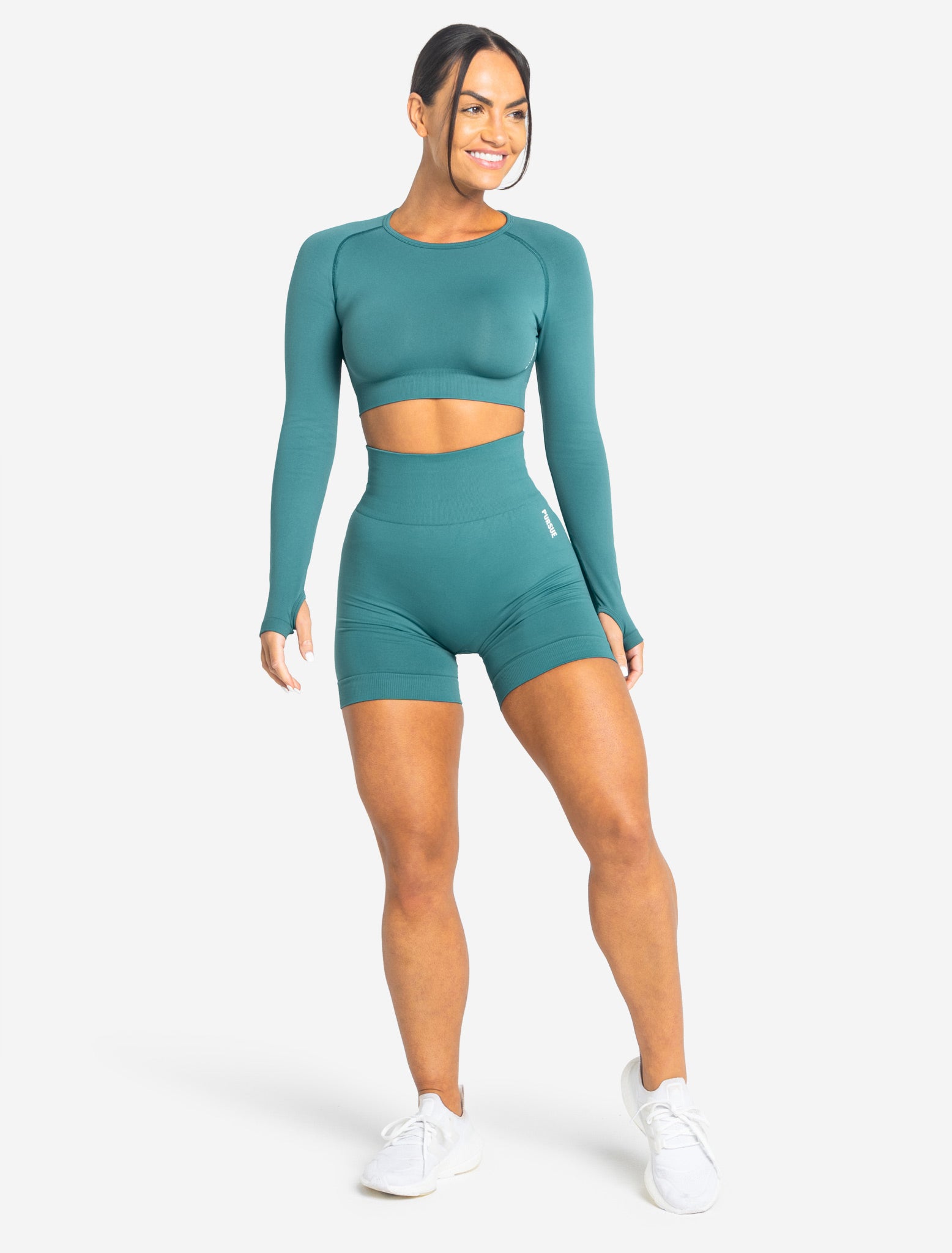 Move Seamless Shorts / Teal Pursue Fitness 8