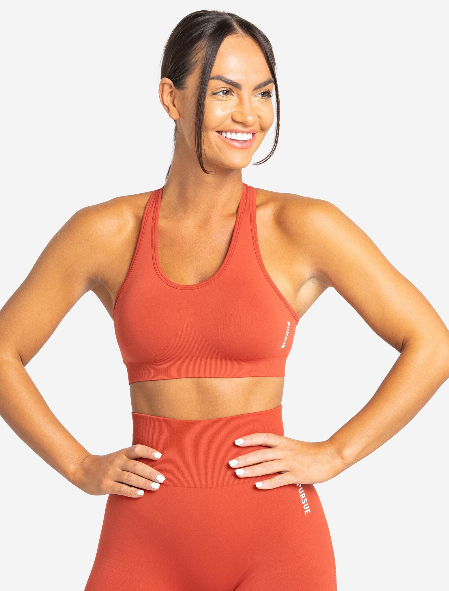 Move Seamless Sports Bra - Ruby Red Solid