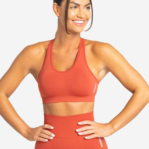 Move Seamless Sports Bra / Burnt Red Pursue Fitness 1