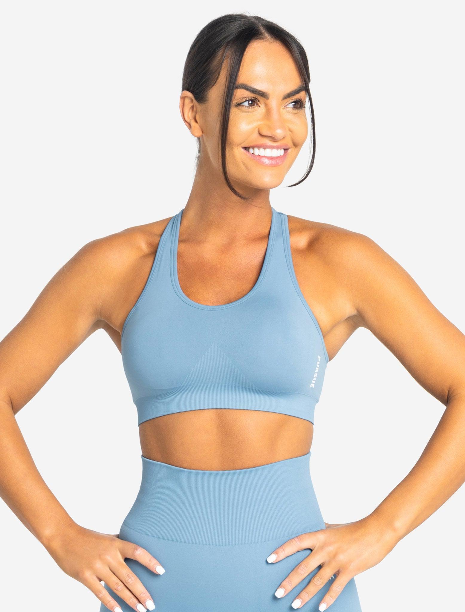 Move Seamless Sports Bra, Sky Blue