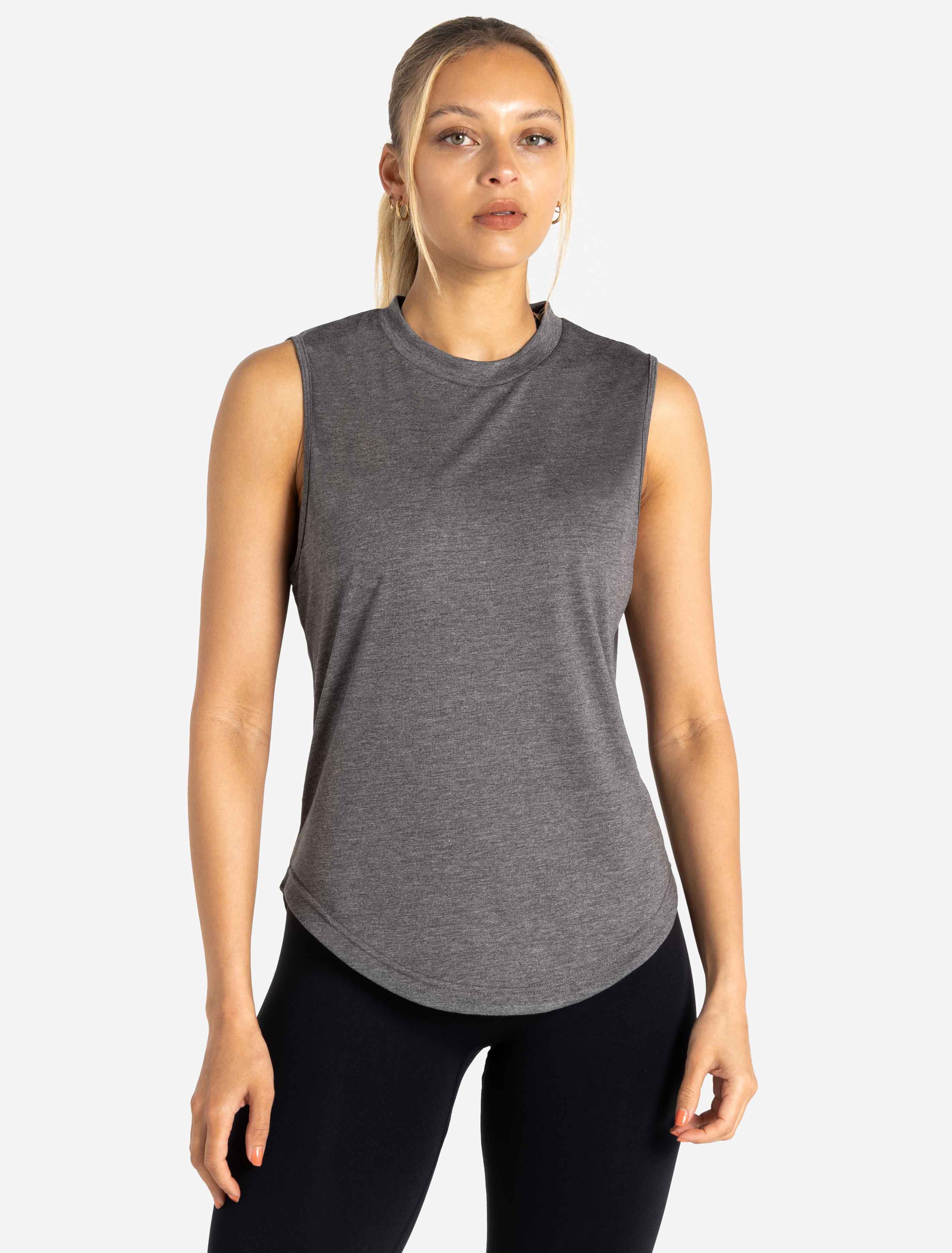 Graphi Tank Oversized Graphic Tank | Charcoal Black | Pursue Fitness