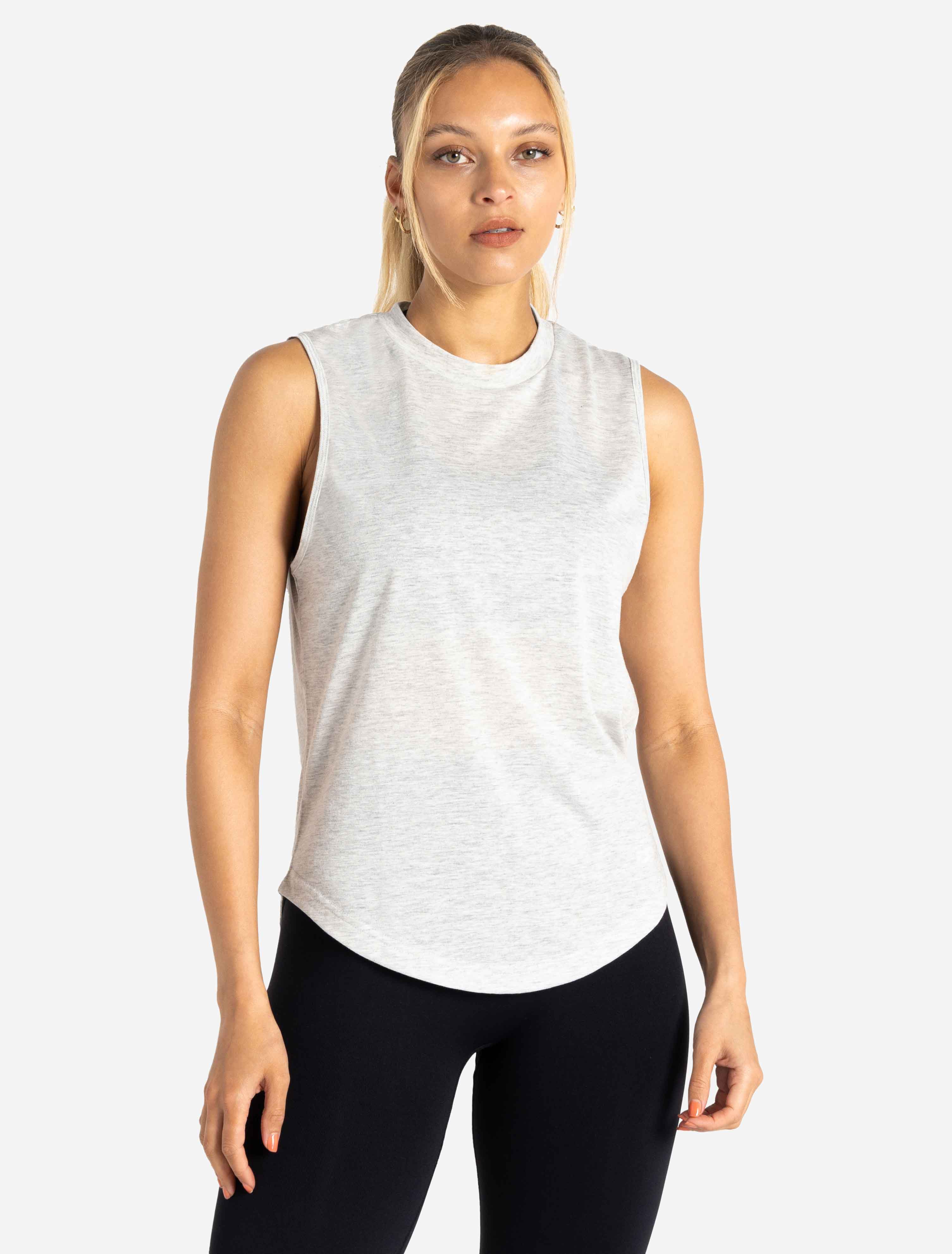 Graphi Tank Oversized Graphic Tank | Light Grey | Pursue Fitness