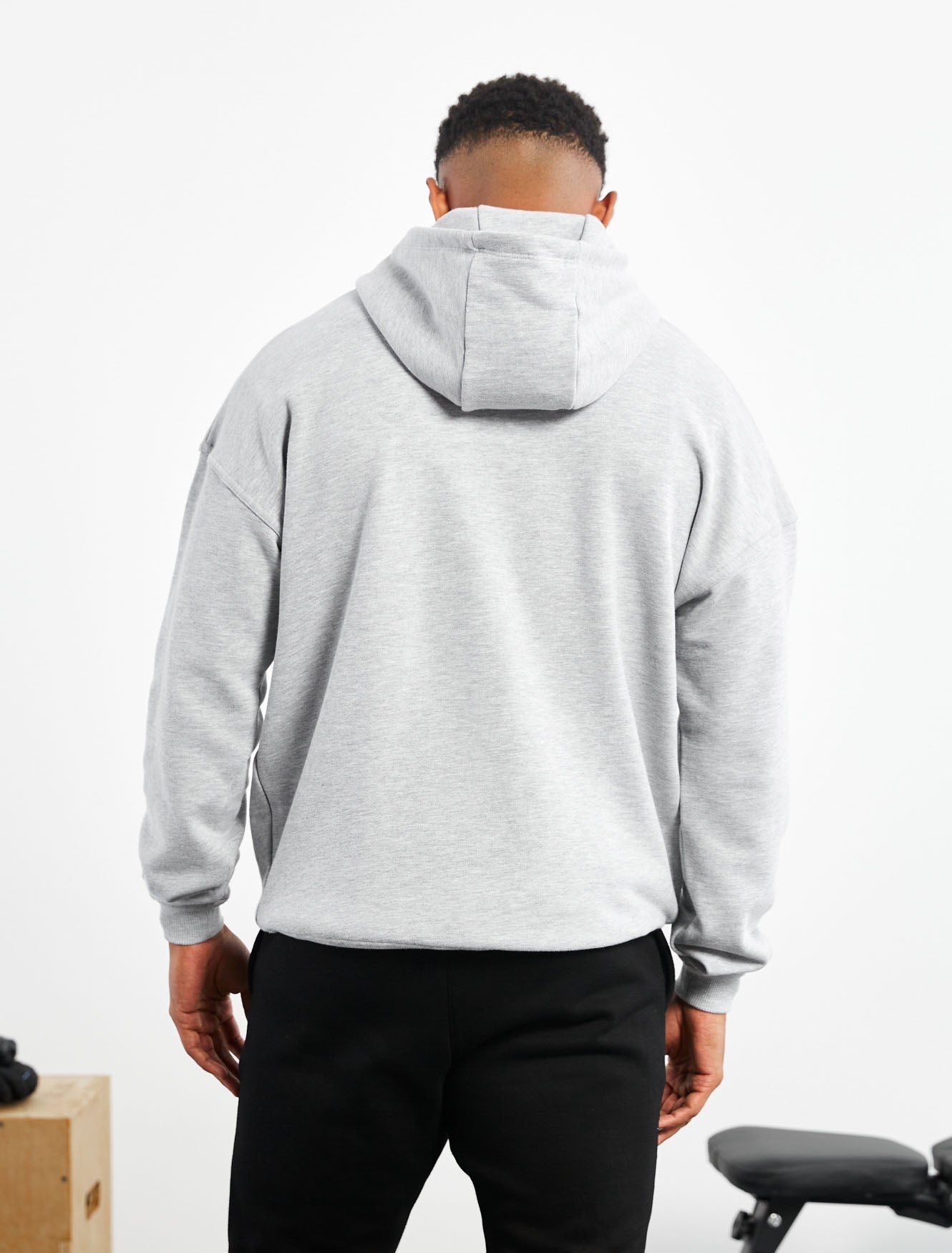 Oversized Hoodie / Grey Marl Pursue Fitness 2