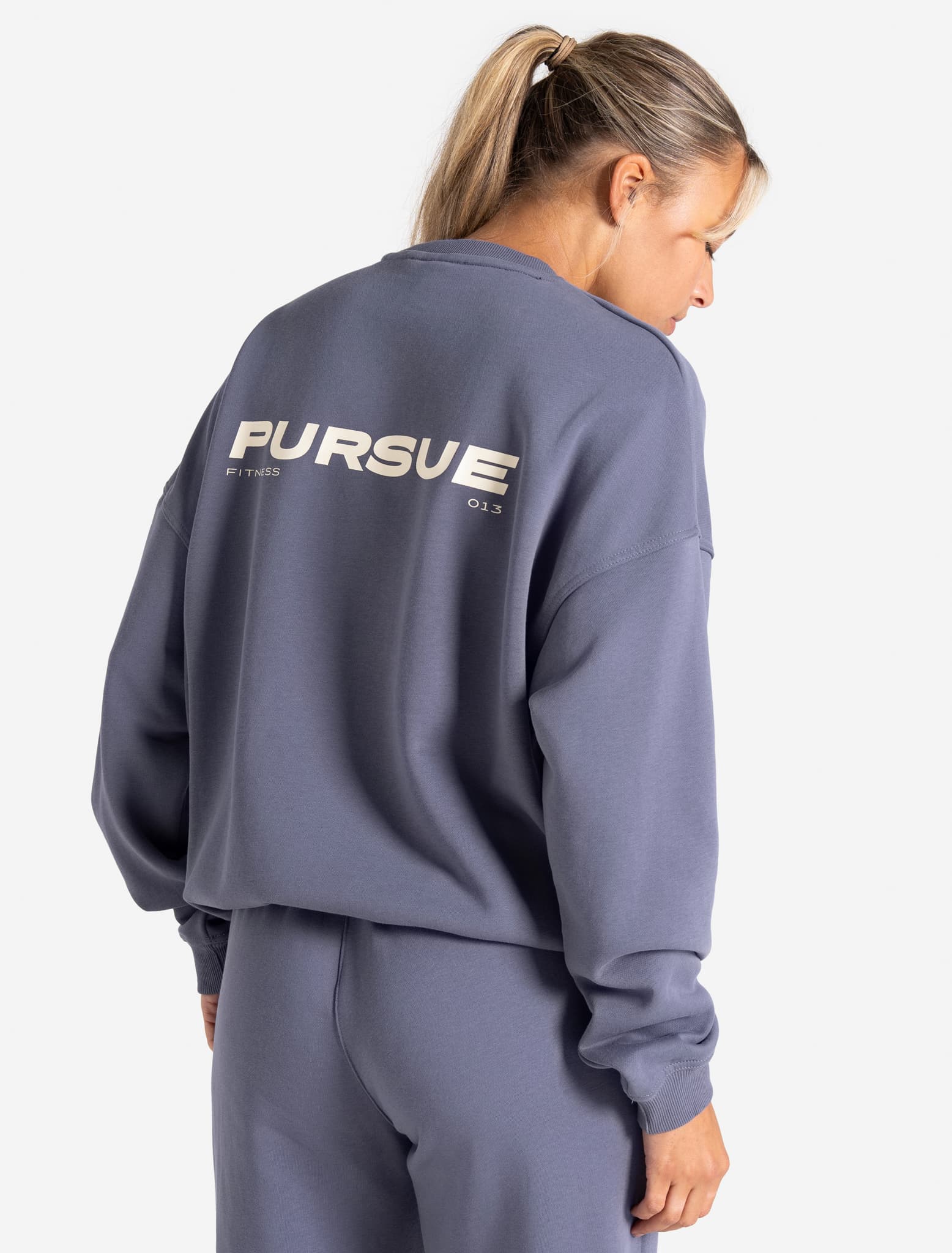 Oversized Sweatshirt - Blue Dusk Pursue Fitness 3