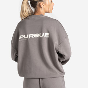 Oversized Sweatshirt / Mushroom Grey Pursue Fitness 2