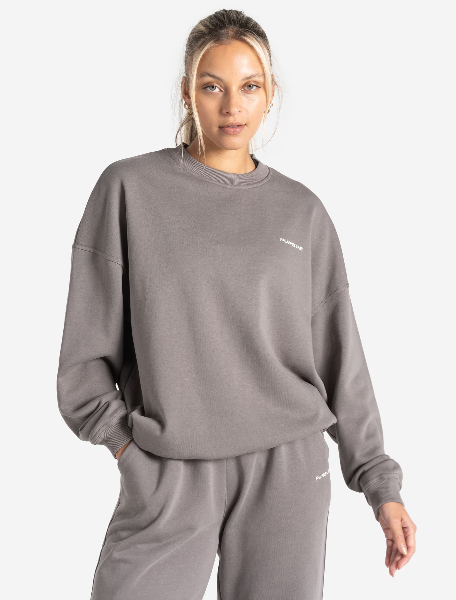 Oversized Sweatshirt / Mushroom Grey Pursue Fitness 1