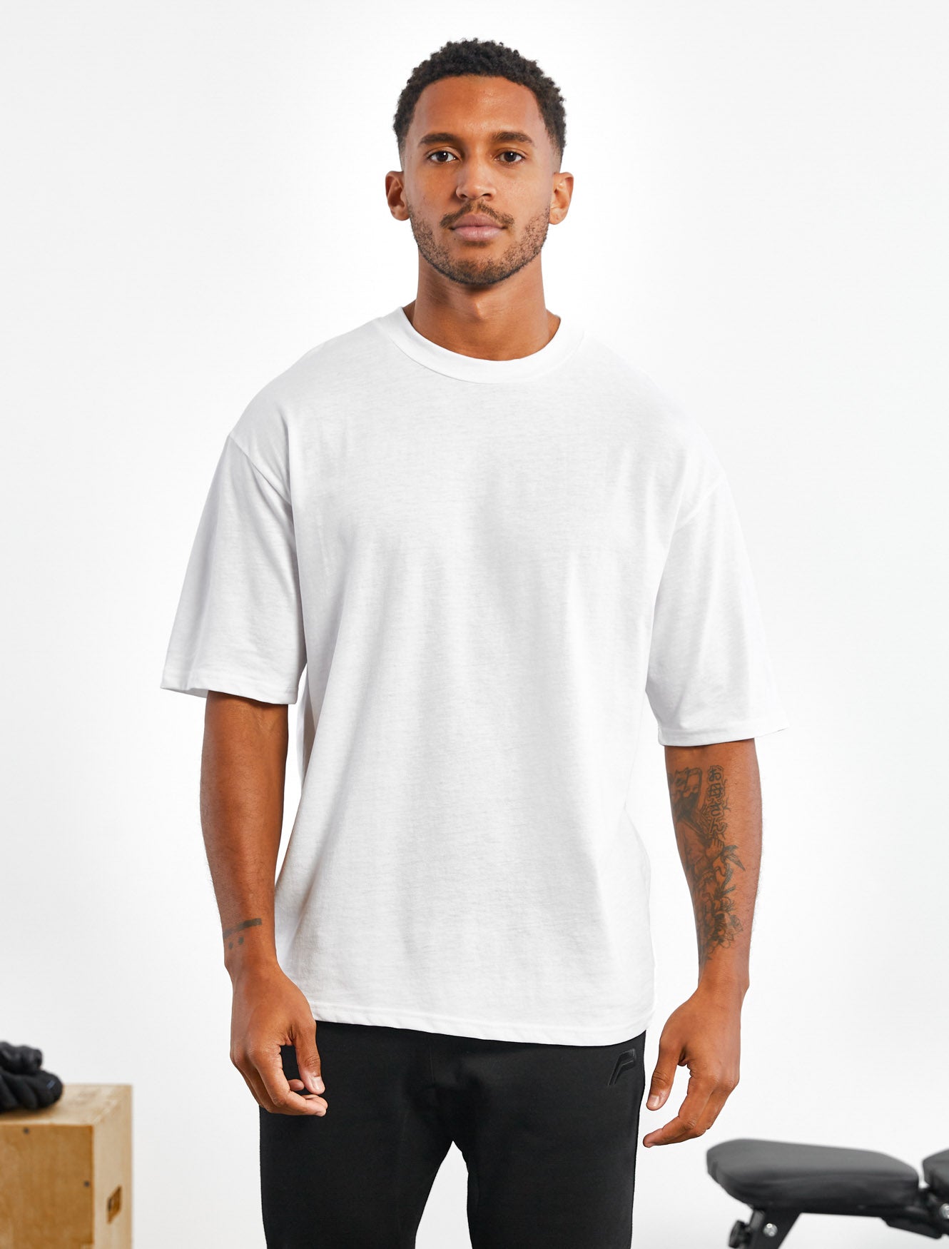 Oversized T-Shirt for Men | White | Pursue Fitness