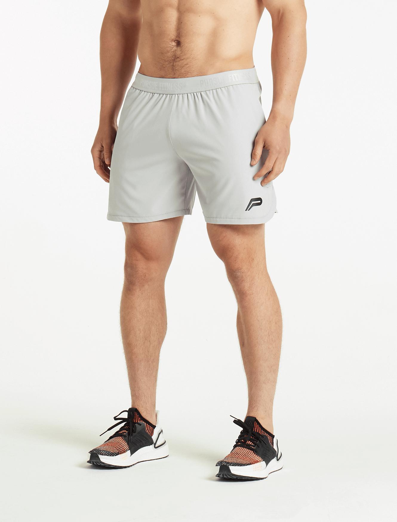 Performance Mid-Rise Shorts / Grey Pursue Fitness 1