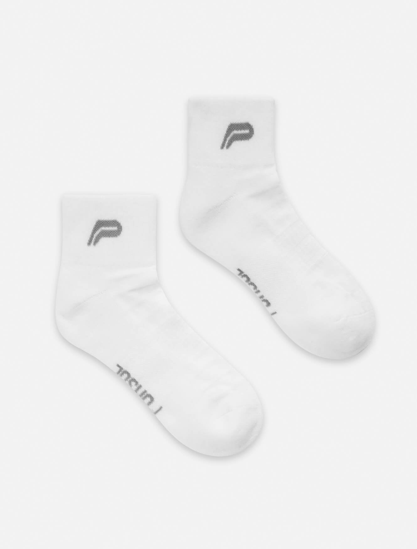 Premium Cushioned Running Socks / White Pursue Fitness 1
