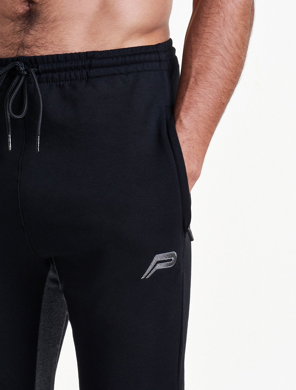 Pro-Fit Tapered Joggers | Black & Grey | Pursue Fitness