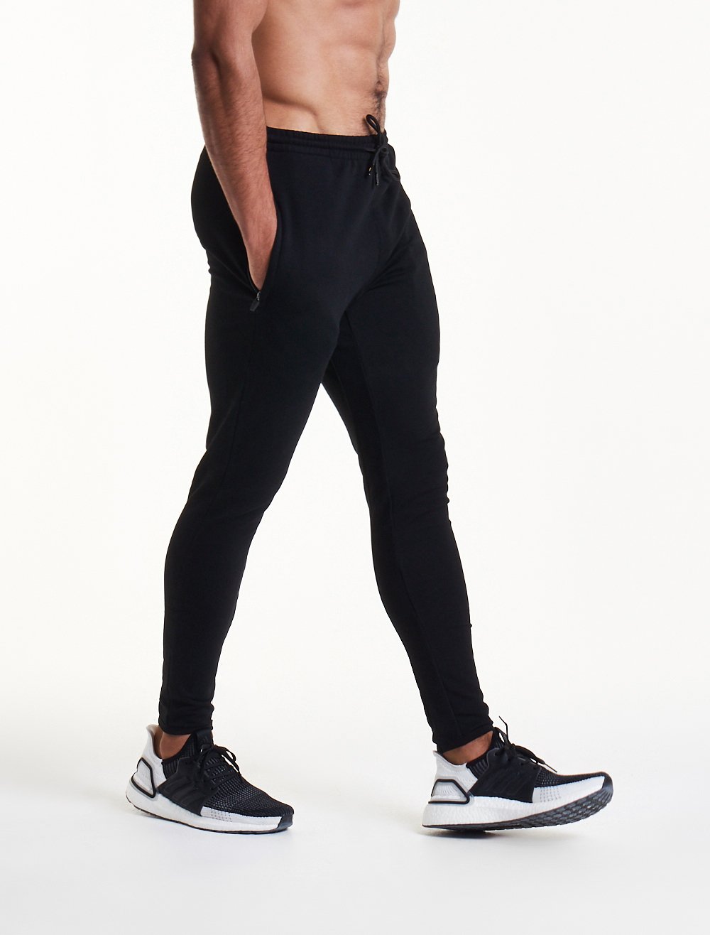 Pro Fit Tapered Joggers Triple Black Pursue Fitness