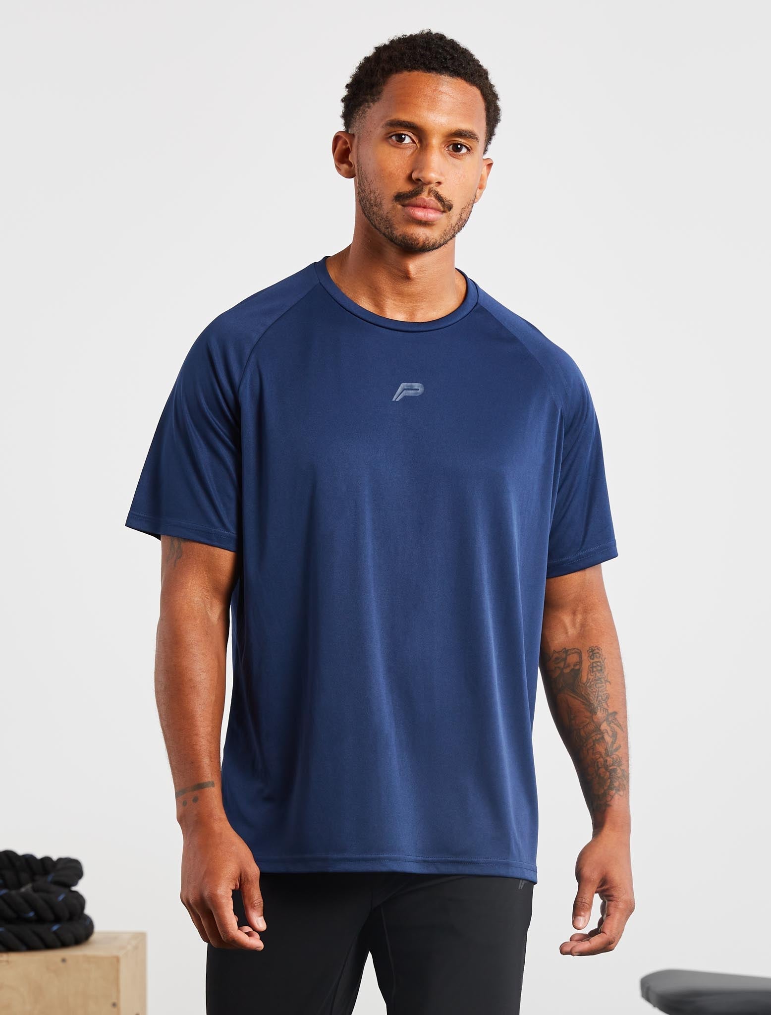Relaxed Fit Training T-Shirt / Navy Pursue Fitness 1